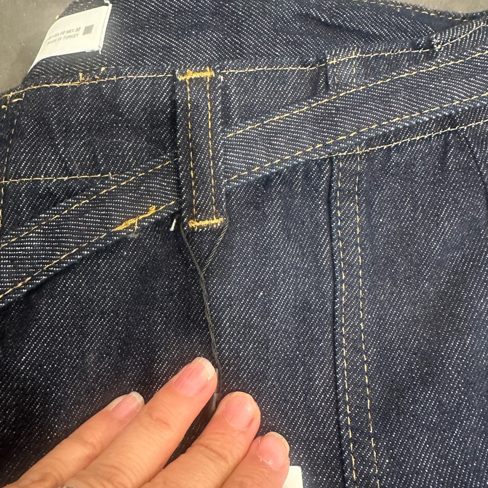 Zara NWT denim jeans . Wide leg with seam down legs. Cute style! - Picture 11 of 14